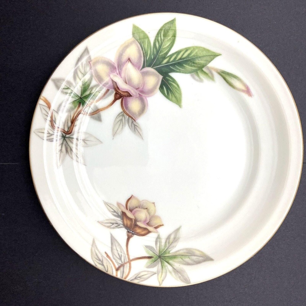 Meito Woodrose Dessert Bread Butter Plate 6 1/4" Ivory China Botanic Garden